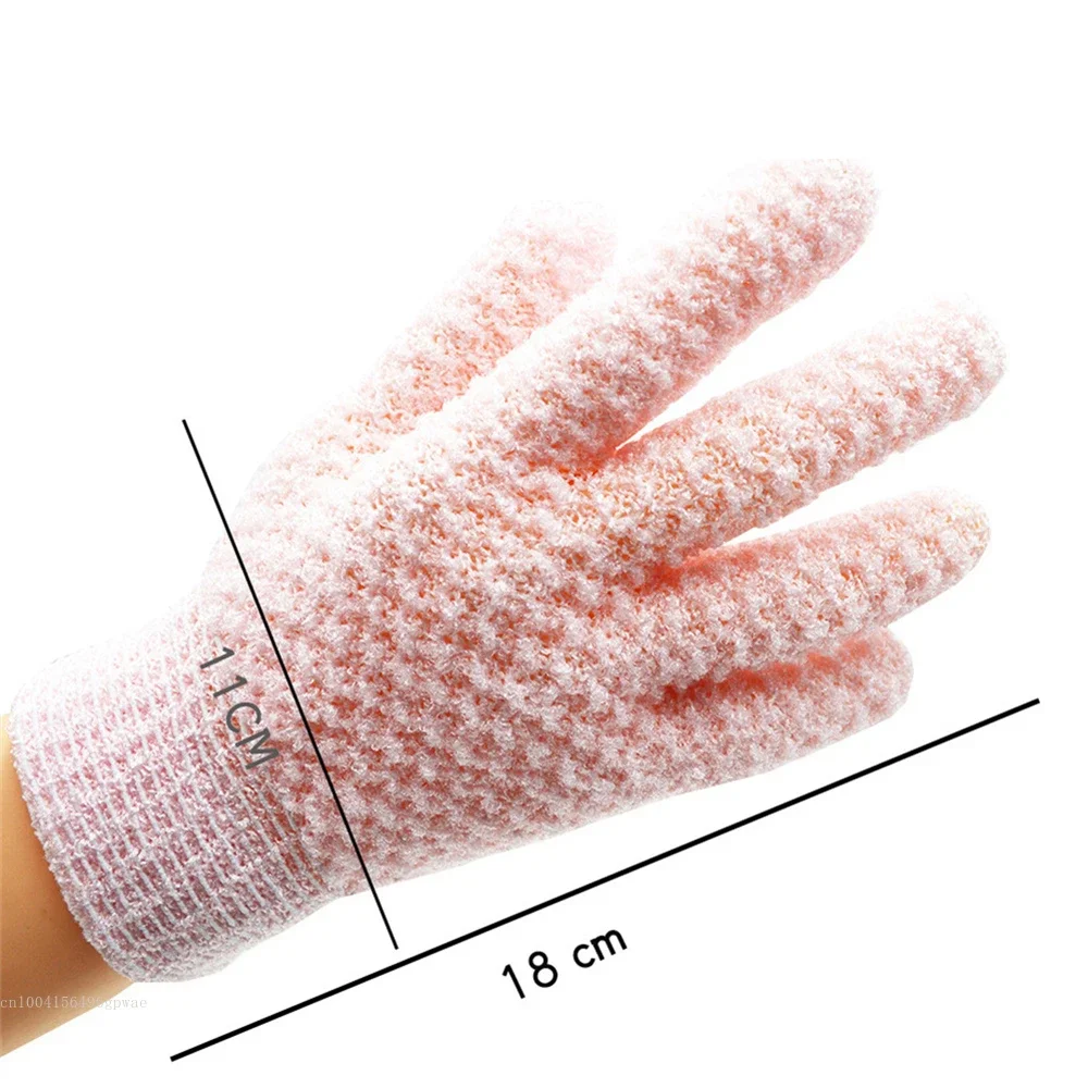 Bath Gloves Shower Cleaning Bath Glove SPA Foam Rubbing Mud Peeling Exfoliating Gloves Bathing Massage Gloves Bathroom Supplies