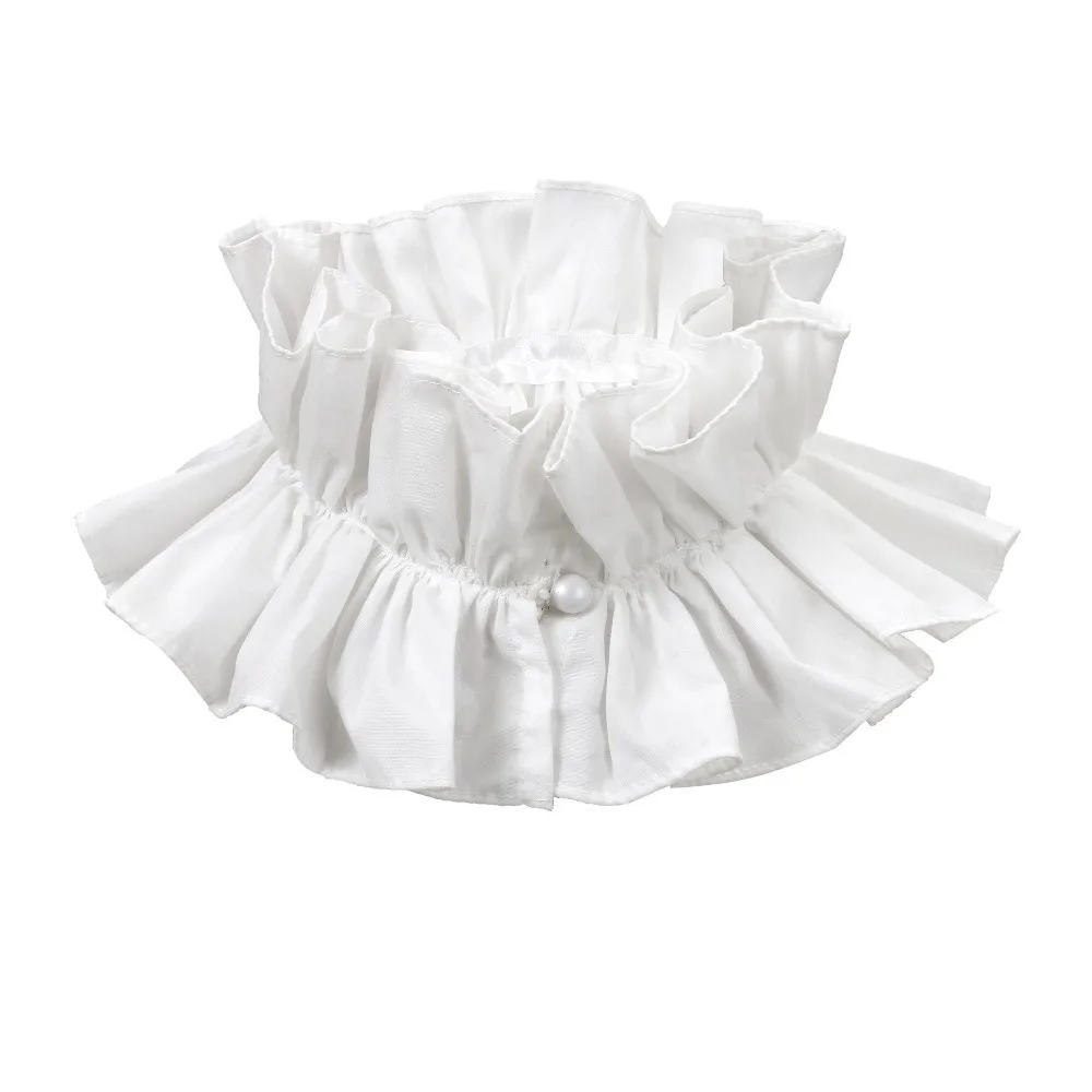 

Chic Detachable Neck Ruffled Collar Vintage Elegant Renaissance False Collar Opera Victorian Costume Retrp Ruff Collar Cosplay
