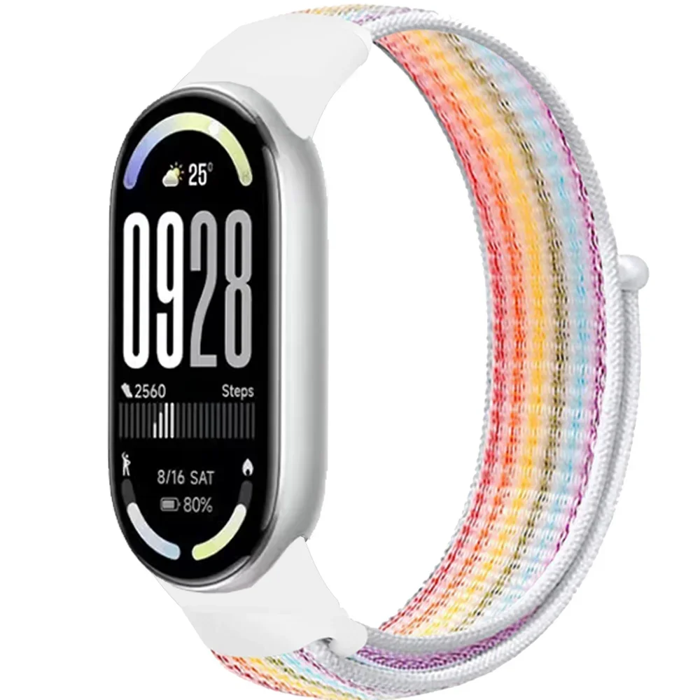 Nylon-Schlaufenarmband für Xiaomi Mi Band 11 10 9 8, atmungsaktives Sportarmband, Uhrenarmband, Mi Band 10 9 8, Zubehör. – Detail 10
