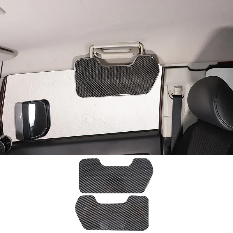 

Soft Carbon Fiber Car Sun Visor Panel Stickers Cover For Toyota FJ Cruiser 2007-2021 Accessories