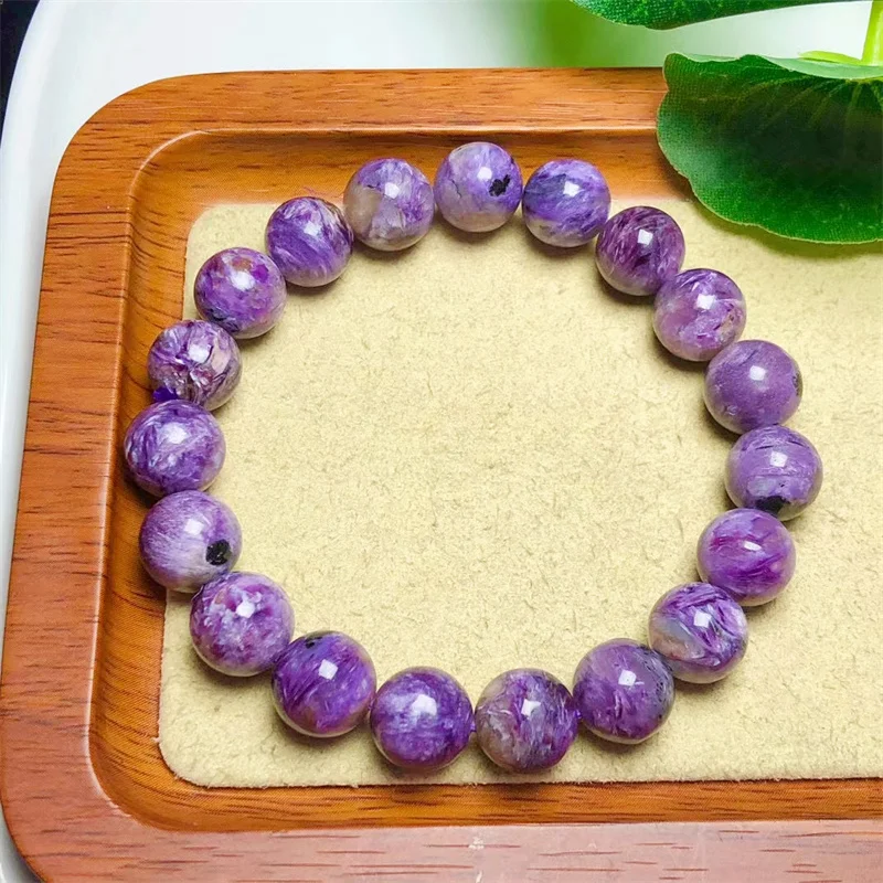 Natural Amethyst Bracelet Round Bead Crystal Healing Fengshui Stone Women Men Jewelry Gift 1pcs  7/8/10MM