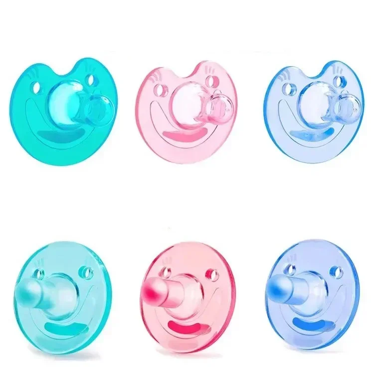 Liquid Silicone Pacifier Photography Accessories 0-3 Years Baby Teether Super Soft Sleeper Baby Silicone Round Pacifier Pacifier