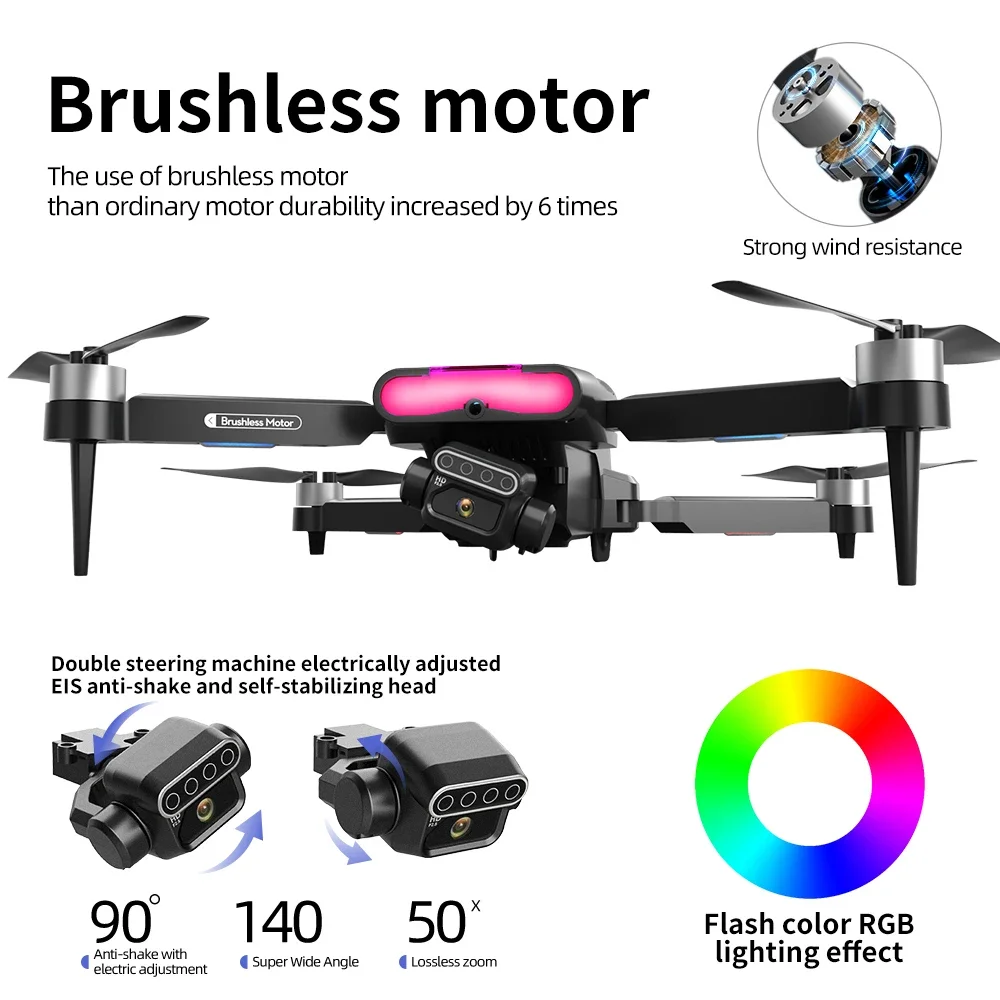 F199 Professional Drone8K Multi Battery Range Aerial Photography Wide Angle HD Dual Camera Brushless WIFI FPV