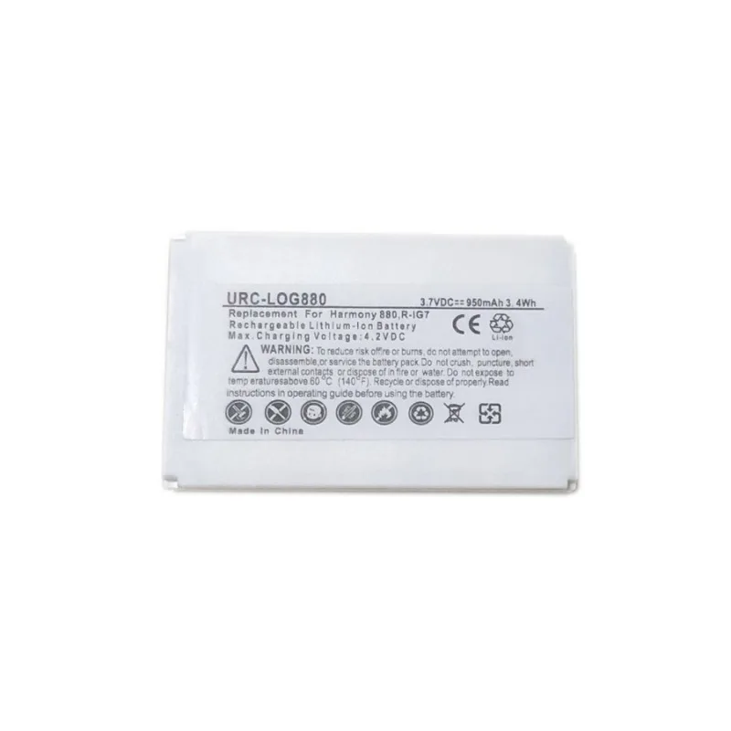 R-IG7 Battery 3.7V 950mAh for Logitech Harmony 880 885 890 915 K43D Remote Control High Quality Replacement Battery