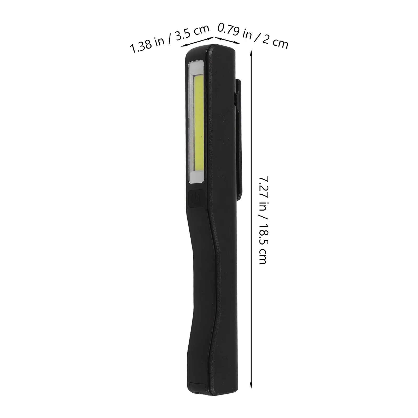 COB LED Work Pen Light for Car Owners to Improve Visibility, 120-Degree Rotating Magnetic Strip, Red ABS, 1 Pc