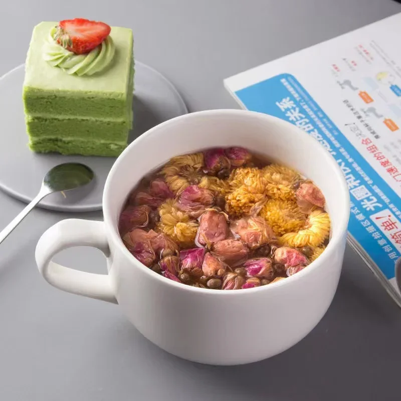 Taza de café de 750ml, taza de té de la leche de avena para desayuno de cerámica de gran capacidad, cuenco de fideos instantáneos, regalos novedosos, lo mejor para sus amigos