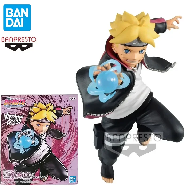BANDAI BANPRESTO Original VIBRATION STARS BORUTO NARUTO NEXT GENERATIONS Uzumaki Boruto Figura de Anime Modelo Presente de Aniversário