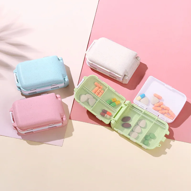 1Pcs Portable Mini Pill Box Medical Kits Vitamin Pills Box Storage Box Pill Container Health Travel Supplies pill box  pill case