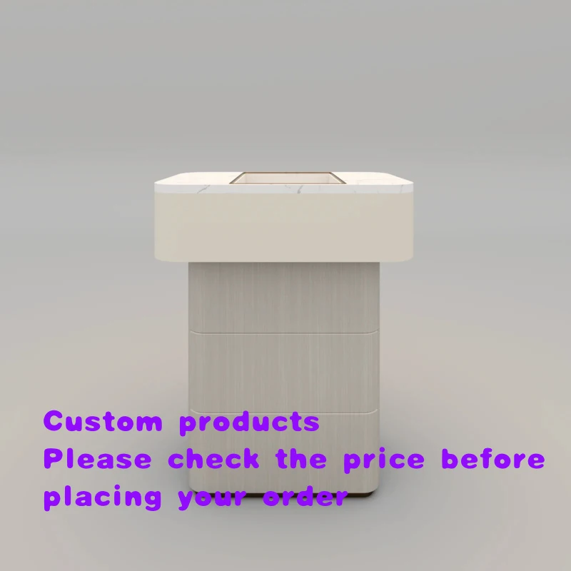 custom.Embedded Jewelry Display Cabinet Modern Jewelry Furniture with Warm LED Lighting Showroom Display