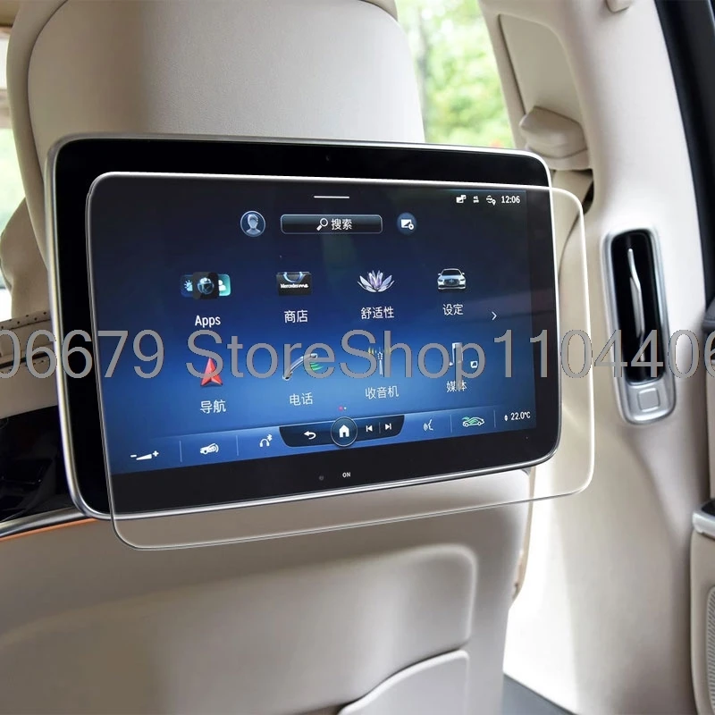 

Защитная пленка из закаленного стекла для Mercedes Benz S Class W221 W222 2014-2024, аксессуары против царапин на заднее сиденье автомобиля