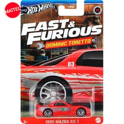 Coche Original de ruedas calientes para niños, Mazda RX-7, Fast & Furious, Tumblr Toretto, juguetes de Metal fundido a presión, regalo de coleccionista de Voiture, 1995, 1/64