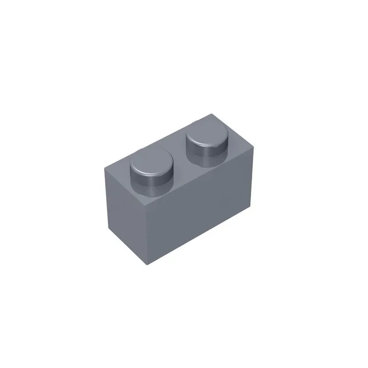 Gobricks GDS-532 Ziegel 1 x 2, ohne Bodenrohr, kompatibel mit Lego 3004 3065 35743, Kinder-DIY-Teilen