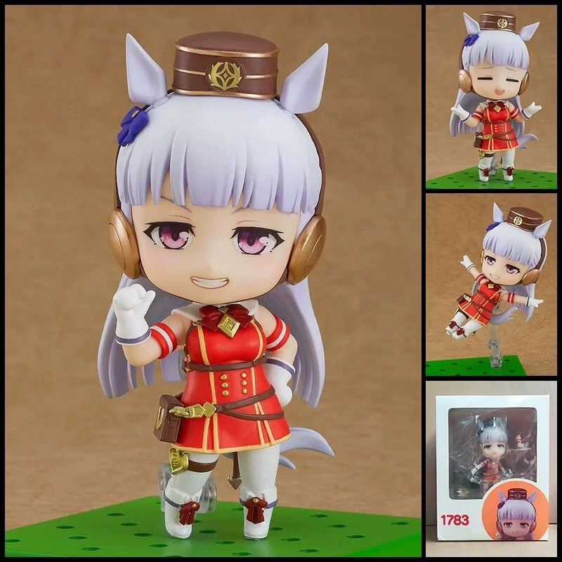 

Новые аниме-фигурки Uma Musume Pretty Derby Gold Ship, милые чиби-фигурки, украшение для рабочего стола, коллекционные игрушки в коробке, подарок для фанатов