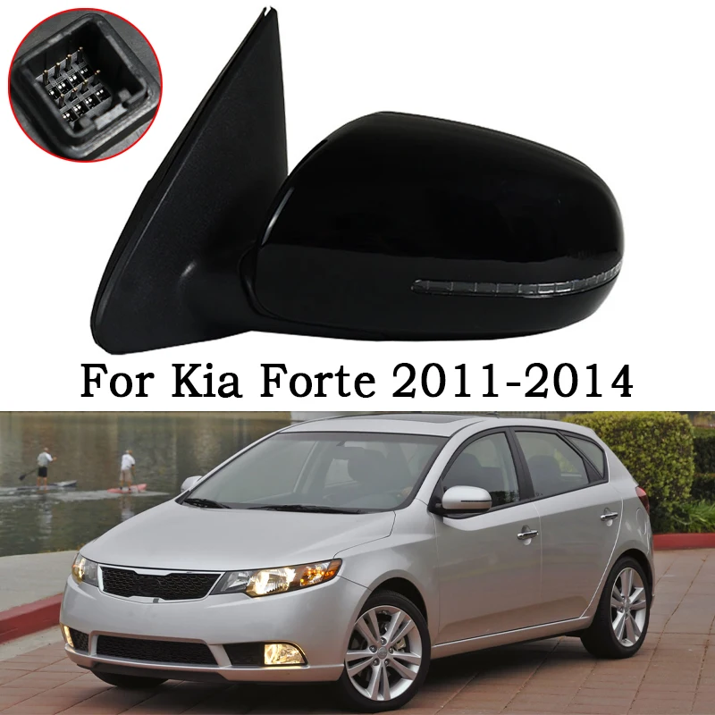 Auto Door Side Rear View Mirror Assembly For Kia Forte 2011 2012 2013 2014 Car Rearview Mirror Assembly Electric With Lamp