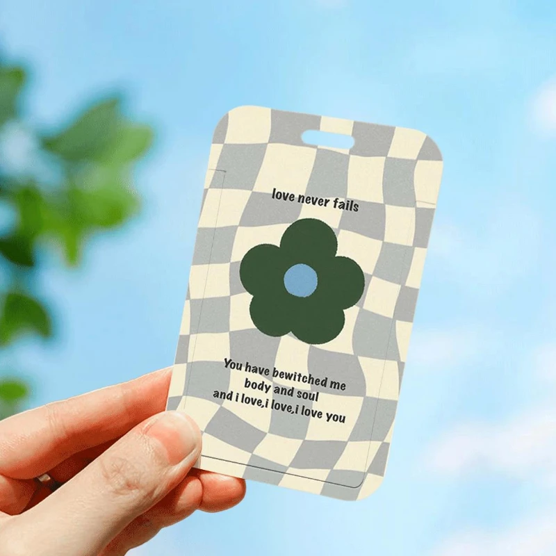 منقوشة حامل بطاقة الشبكة الائتمان بطاقة الهوية شارة حقيبة حافلة بطاقة واقية الرجال العمل أوراق الاعتماد هدية حامل شارة المرأة #4