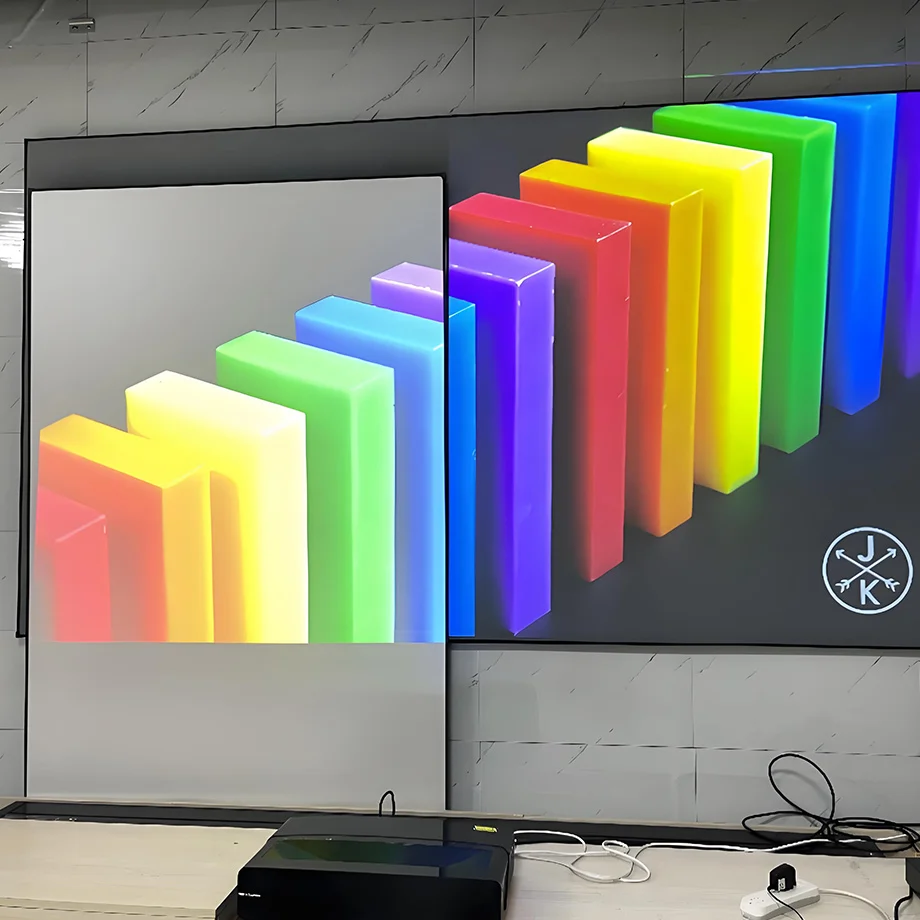 2025 NEW 130 Inch ALR CLR UST Ambient Light Rejecting Fixed Frame Projection Screen for Ultra Short Throw Projector