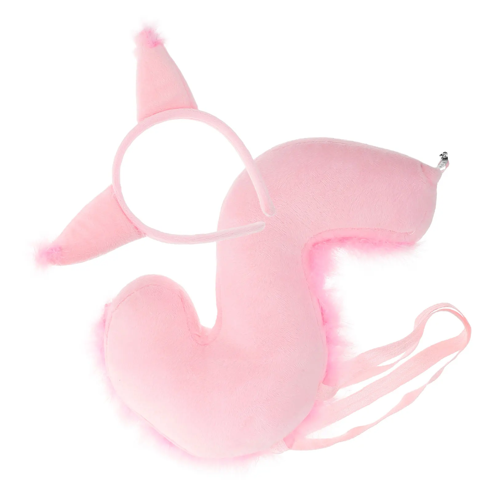 

Squirrel Headband Ears Tail Set Costume Accessories Kids Party Stage Props Halloween Hair Animal Ears