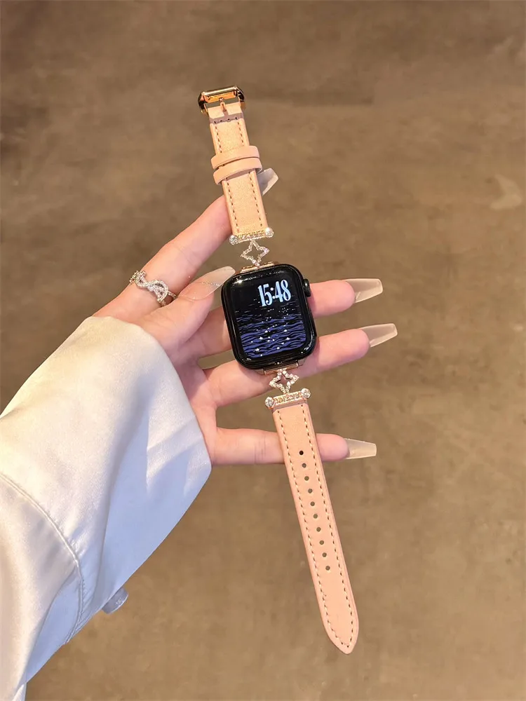 جلد ممتاز لسلسلة ساعات أبل 10/9/8/7/6/5 38 مم 40 مم 41 مم 42 مم 44 مم 45 مم 46 مم 49 مم حزام