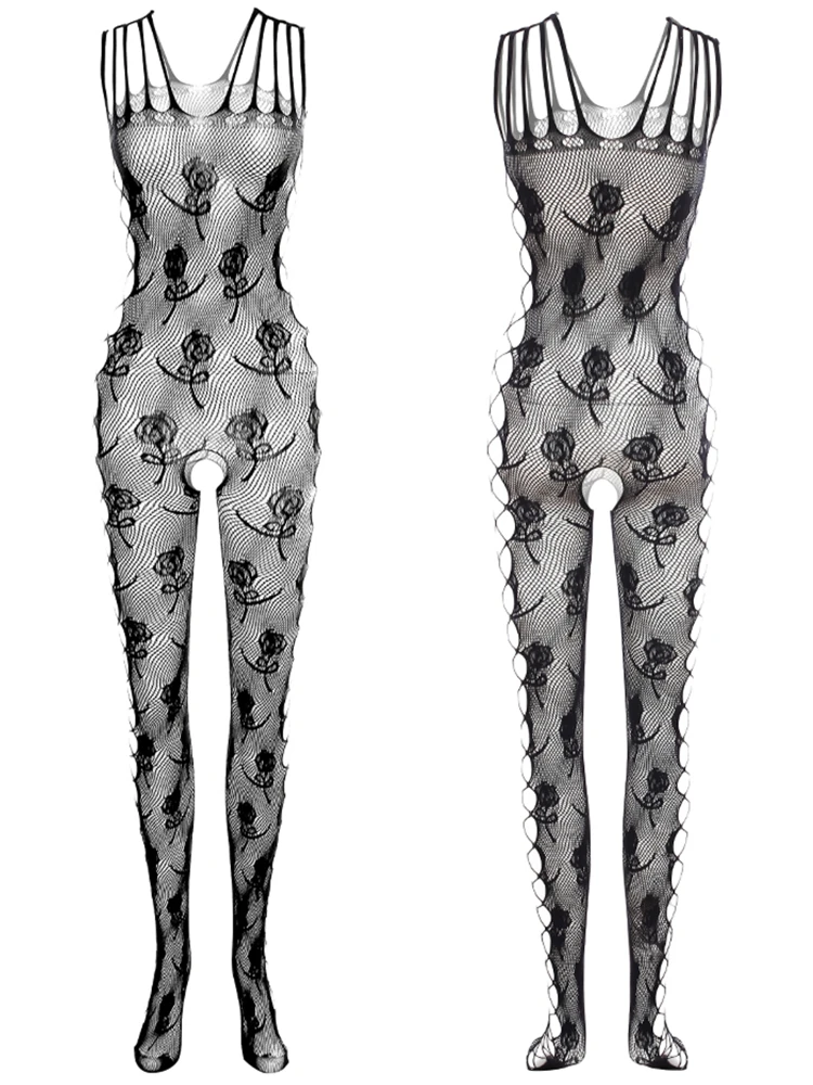 

Fashion Adult Male Underwear Exotic Erotic Tight Lingerie Clothes Men's Sexy Club Night Wear Fishnet Full Body Stockings Costume