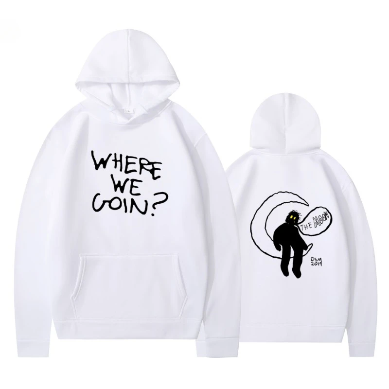 

European and American Hip-hop Singer Personalized Double-sided Sweater Spring and Autumn Unisex Long-sleeved Hoodie