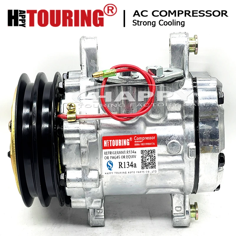 

SD7B10 AC Compressor For Sanden V-Belt 2Grooves 120mm 12V R134a 7512896 771974 7170 6512896 CMU107 85804059 167511 7512896 57170