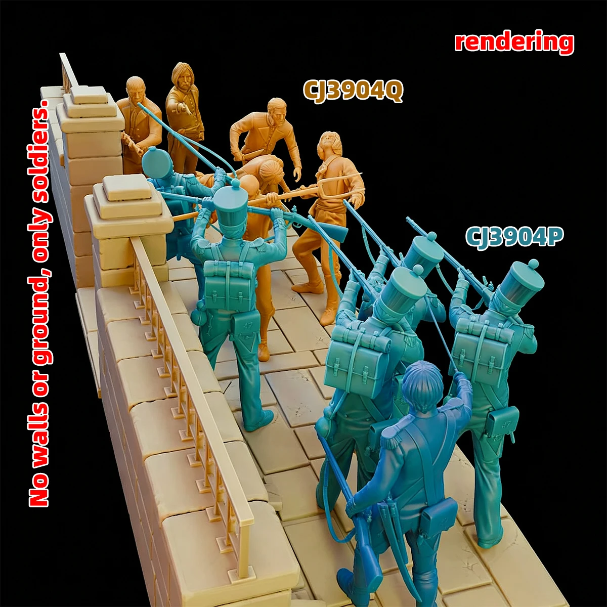 1/35 1/48 1/72 Modellbausatz 3D-Harz Miniatur-Soldatenfiguren Diorama Unbemalte Französische Gendarmen Revolution DIY – Detail 18
