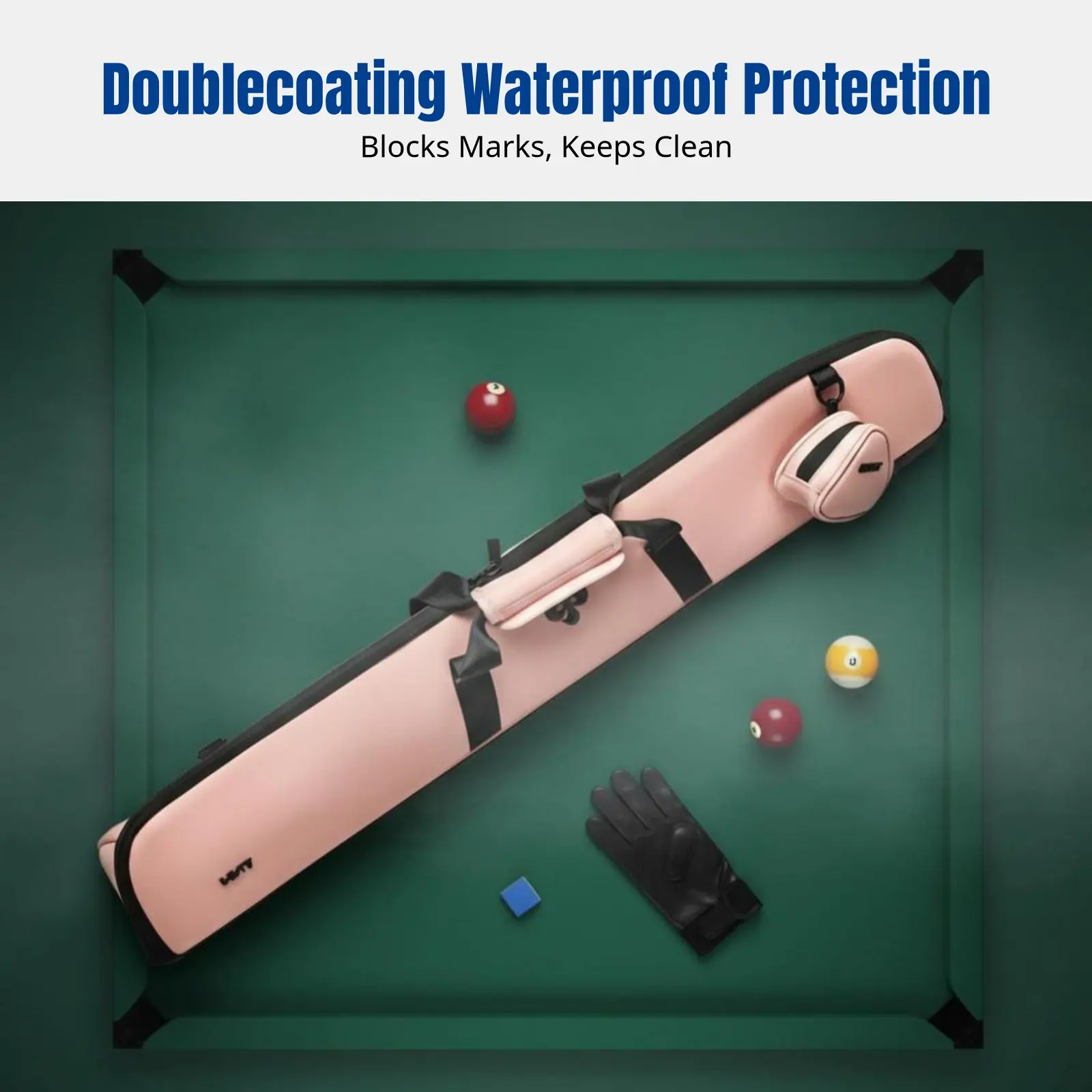 

Billiard Cue Case, 5-Hole Cue Tube, Foam Interior, Waterproof Nylon, Handheld, Multi-Color