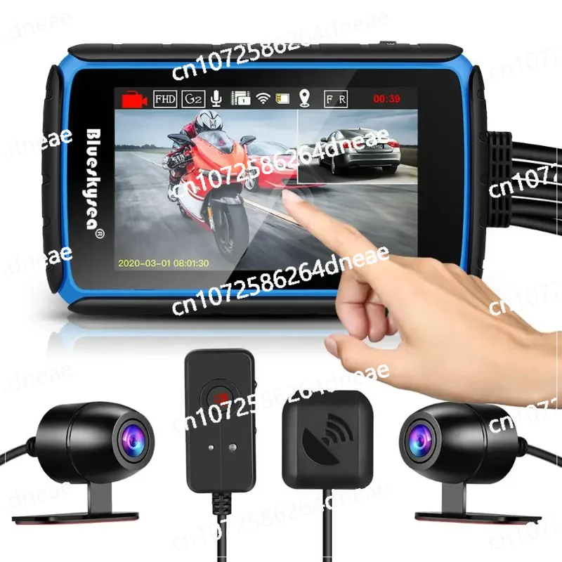 

DV988 Мотоциклетная Wi-Fi видеорегистратор с сенсорным экраном