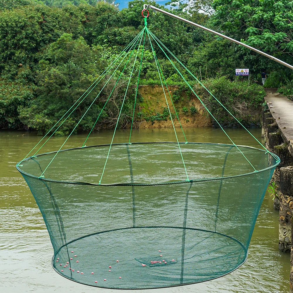 drop net for fish Tacklurenet Foldable Pier Fishing It is also easy to carry when wading VEVOR Foldable Fishing Net Landing