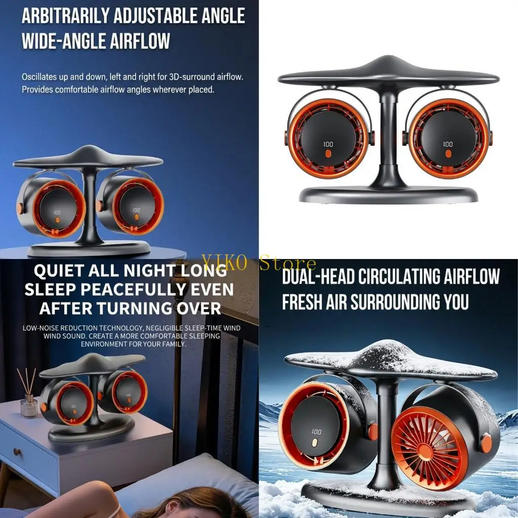 K32C 5 Speed Adjustable Mini Fan ABS Construction Unique Aircraft For Gamers