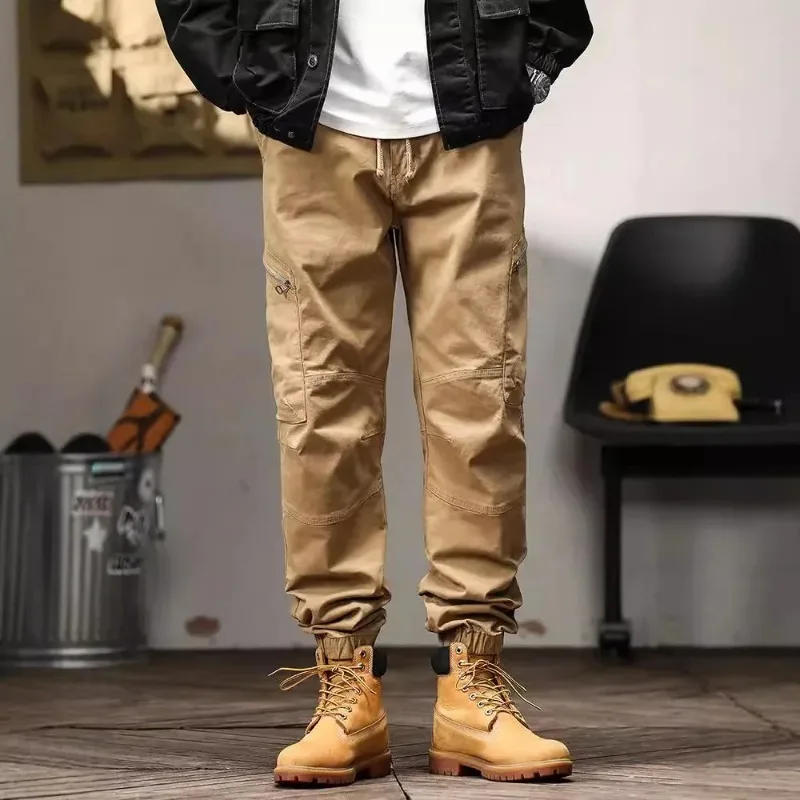 

Men's Cargo Pants American Style Heavy Vintage Loose-Fit Zipper Casual Pants Trendy Brand Autumn Season Men's Trousers 2025 New
