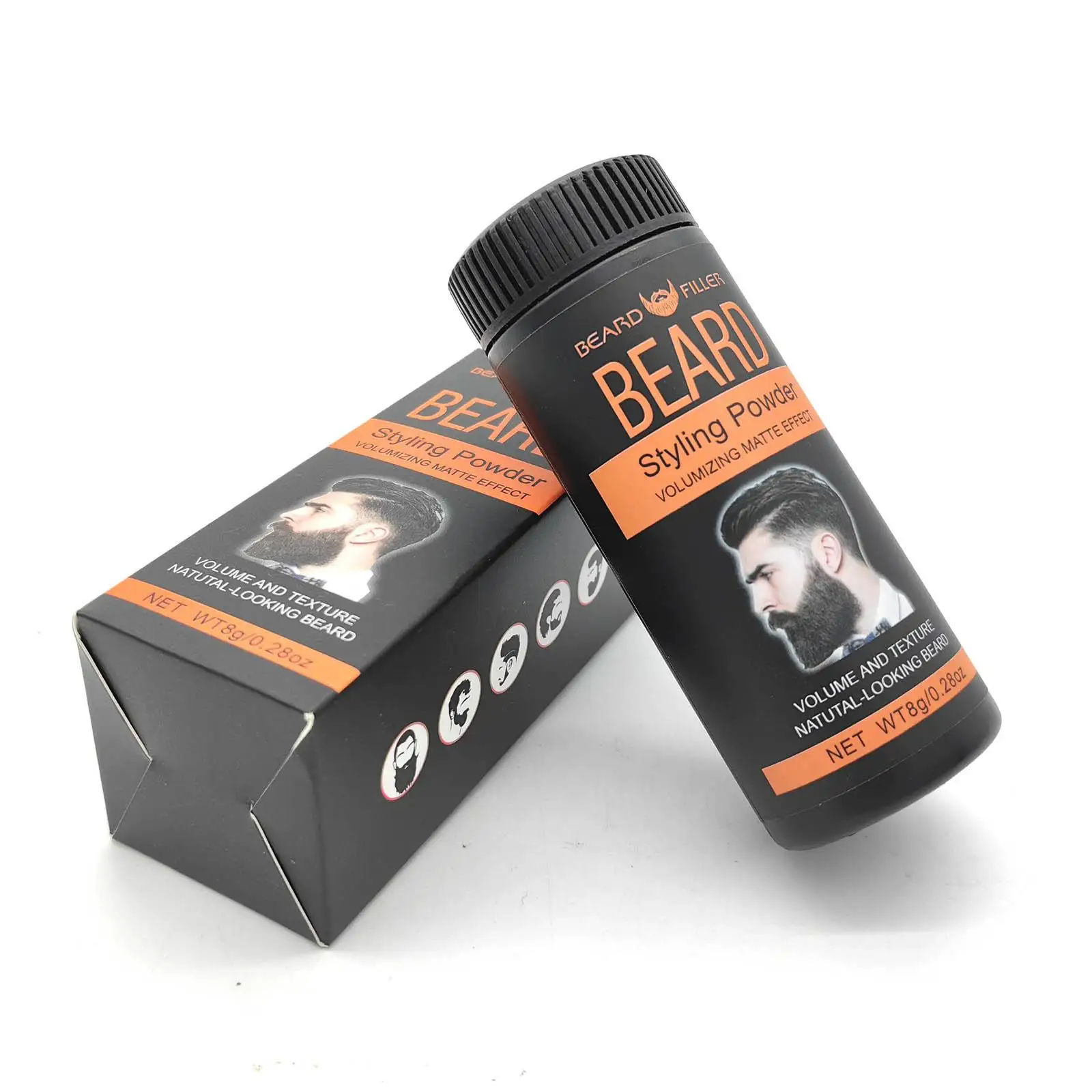 

Пудра для укладки бороды с эффектом объема, матовая, контролирующая жирность, для мужчин, аксессуар для бороды