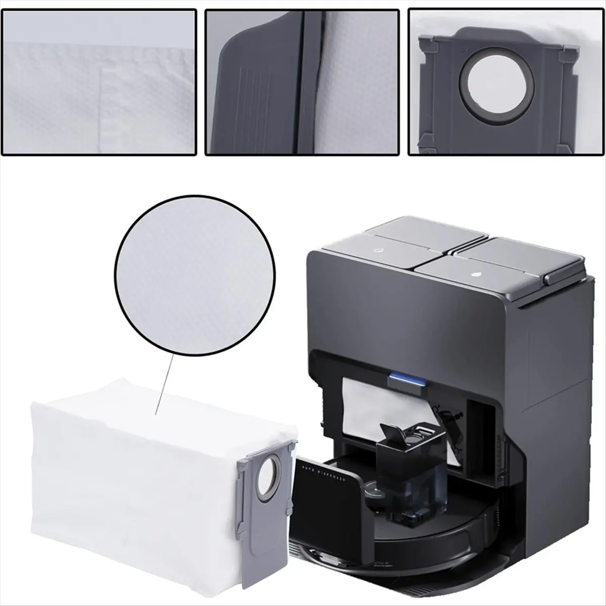 

24 шт. комплект аксессуаров для робота-пылесоса S8 Max/MaxV Ultra, основные боковые щетки, фильтры, швабры, мешки для пыли, крайная швабра