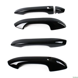 For Kia Optima K5 DL3 2020 2021 2022 2023 Black Carbon Fiber Chrome Car Door Handle Cover Trim Sticker Styling Auto Accessories