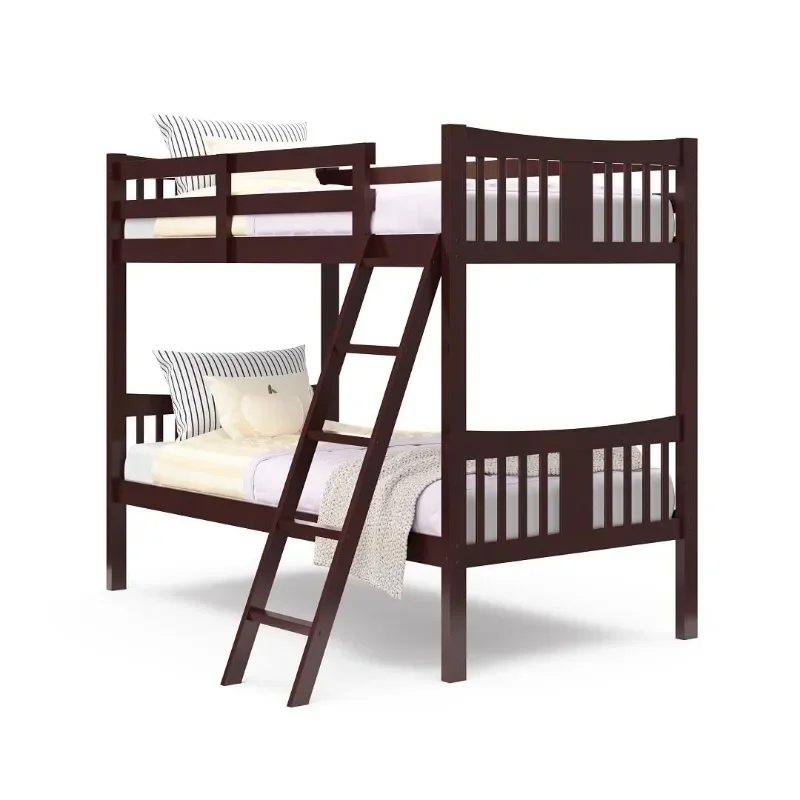 

GREENGUARD Gold Certified, Converts To 2 Individual Twin Beds Caribou Twin-Over-Twin Bunk Bed (Espresso)