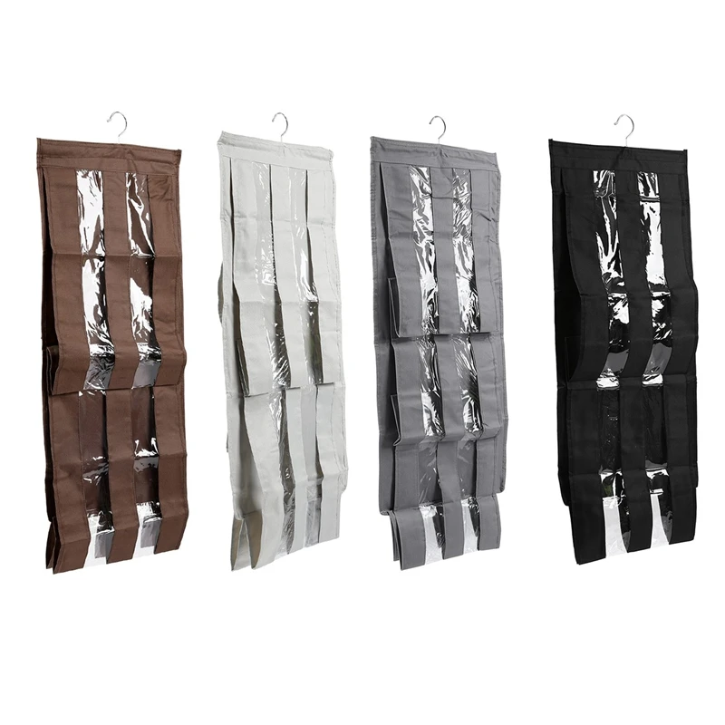 Double Sided Handbag Organizer For Bags Closet 6 Pockets Hanger For Bags Wardrobe Hanging Storage Bag Closet Hanging Bag