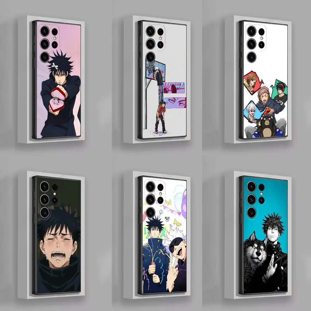 

J-Jujutsu K-Kaisen Megumi Fushiguro Phone Case For Samsung S25,S24,S21,S22,S23,S30,Ultra,S20,Plus,Fe,Lite,5G Black Cover