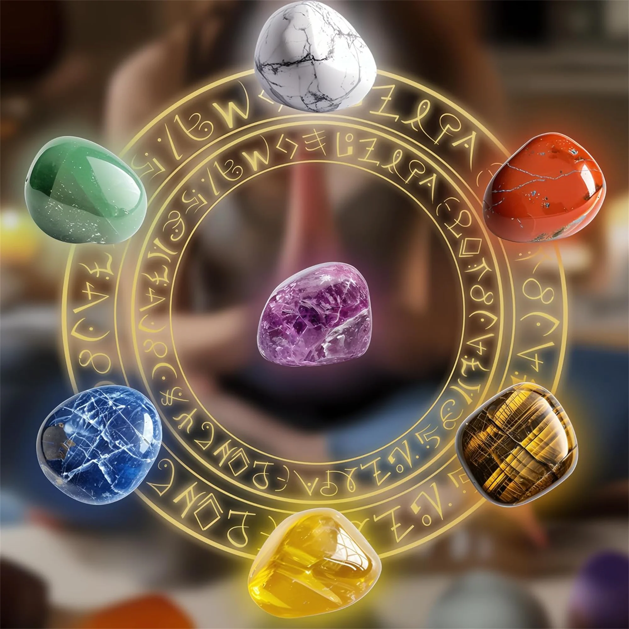 Premium 7 Chakra Stone Set Large Size Polished Crystals Handpicked Natural Tumbled Gemstones Healing Reiki Meditation Chakra