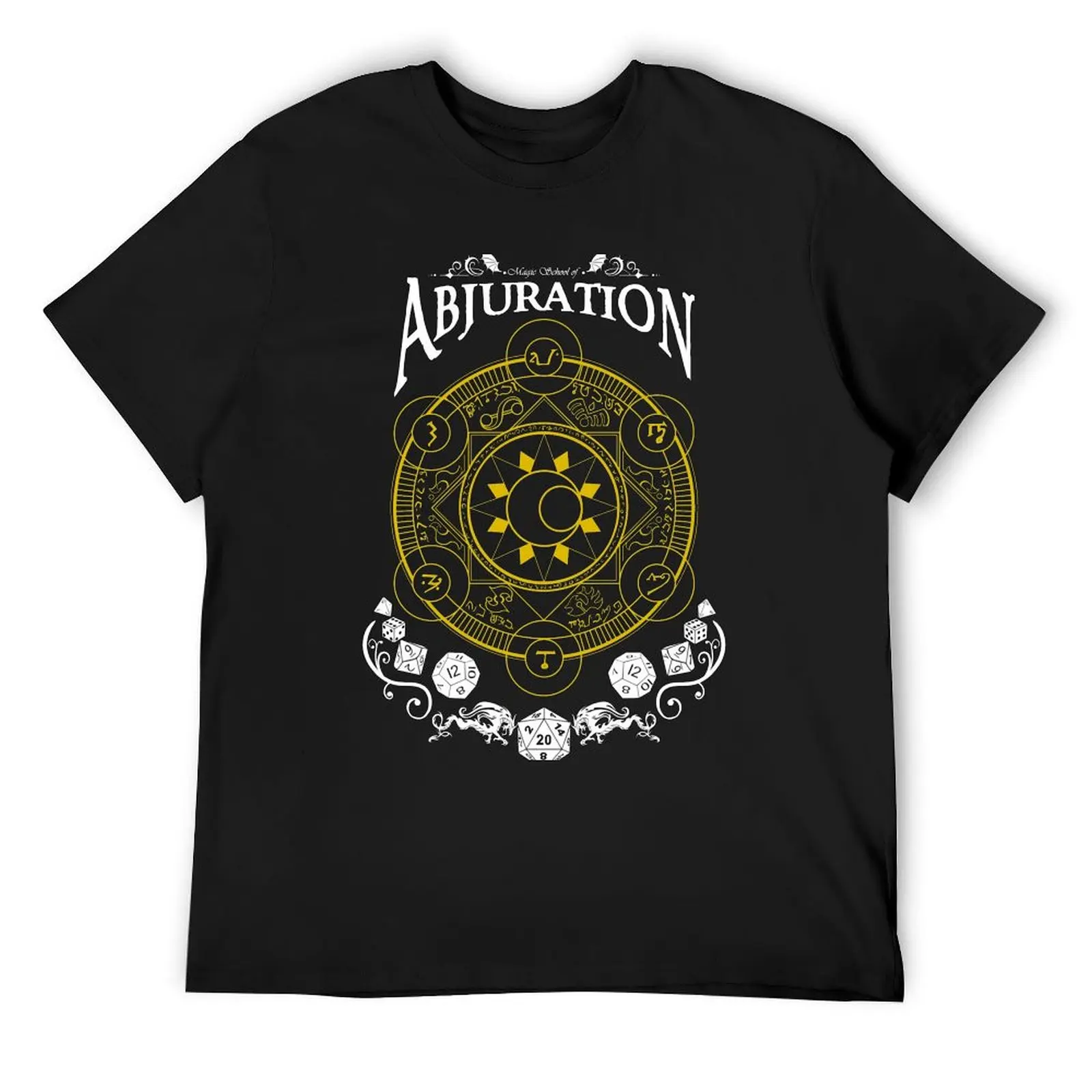 

Abjuration - RPG Magic School Series : White T-Shirt customs men t shirts