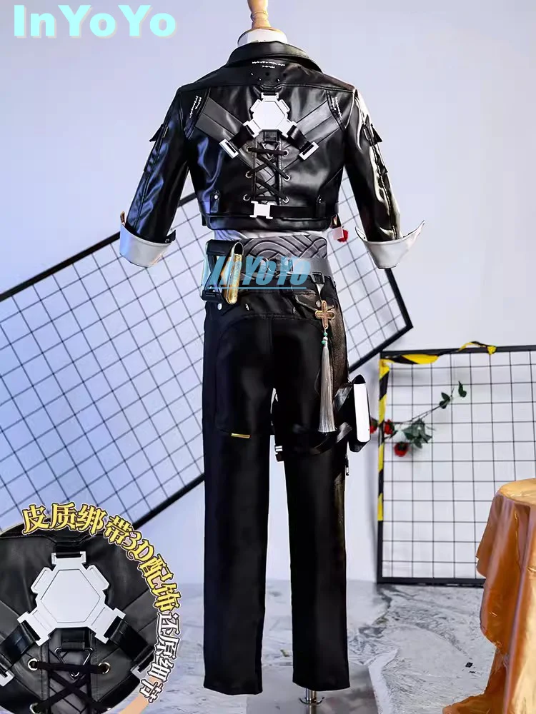 InYoYo Rover Main Cosplay Wuthering Waves Costume Game Suit Fashion Handsome Uniform Men Role Play Halloween Party Outfit Clothi