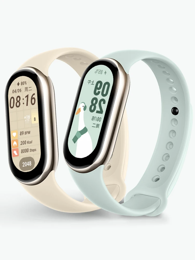 Silicone Correia de Substituição para Xiaomi Mi Band 8, NFC Pulseira, Cinto Desportivo, Pulseira Smartwatch, Pulseira