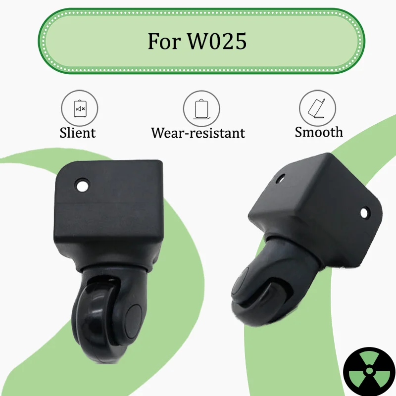 For W025 Luggage Wheels Ultra-Quiet Multi-Directional Castor Accessories Pressure-Resistant & Wear-Resistant Replacement Wheels