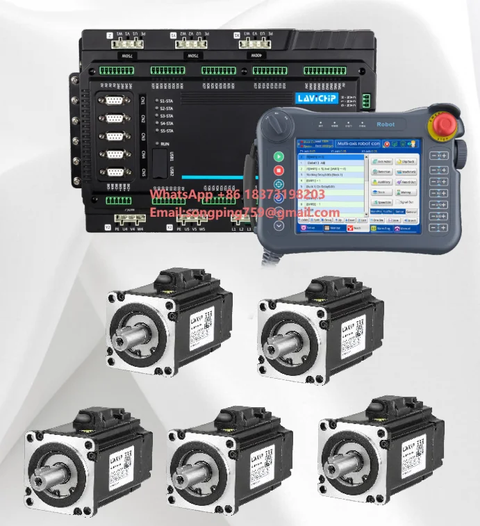 

Lavichip 5 Axis Drive and Control Integrated Controller System for Machine Tool Manipulator with 5 Incremental Motors