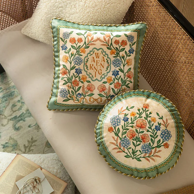 New European Pastoral Style Short Plush Pillow Cover Fashion Home Decor Items Dakimakura Sofa Decorative Cushions Customization
