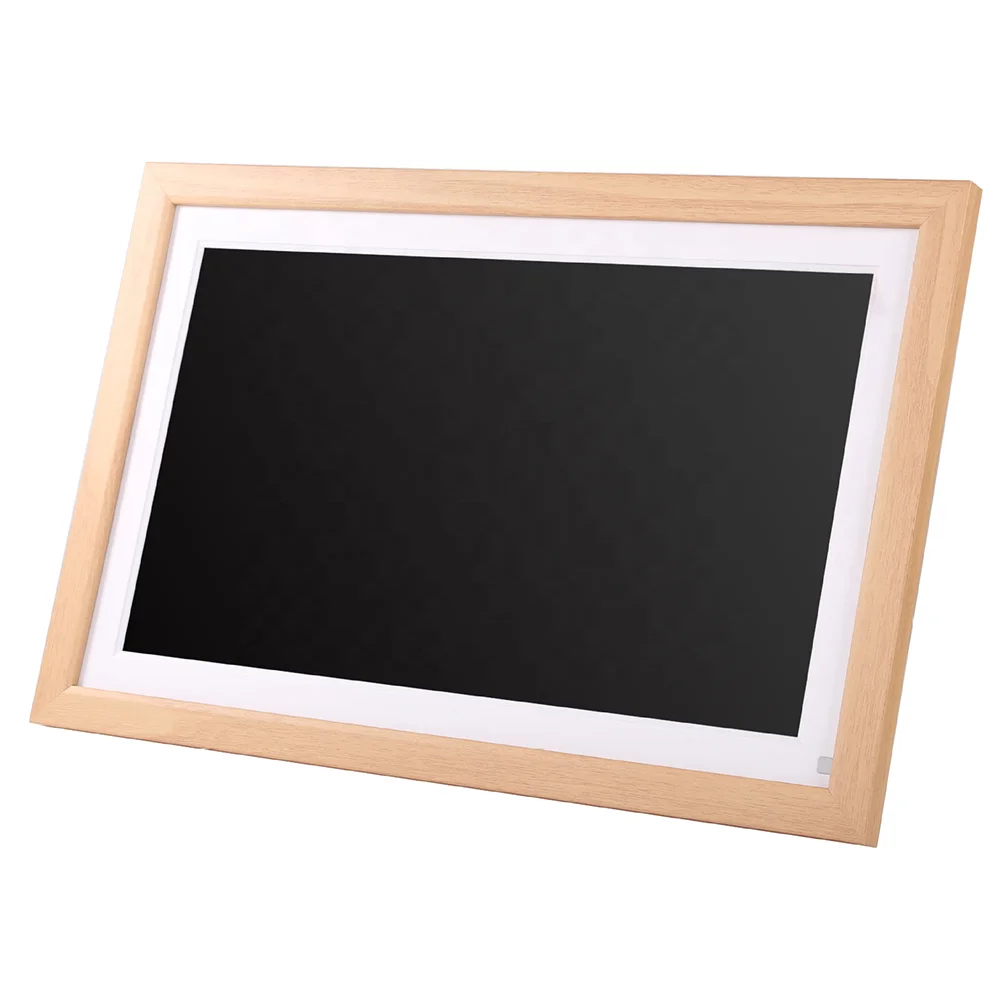 

Wooden Acrylic New Digital Album 15.6 Inch Big Wifi Digital Photo Frame Video Picture Wall Hanging Advertising Screen