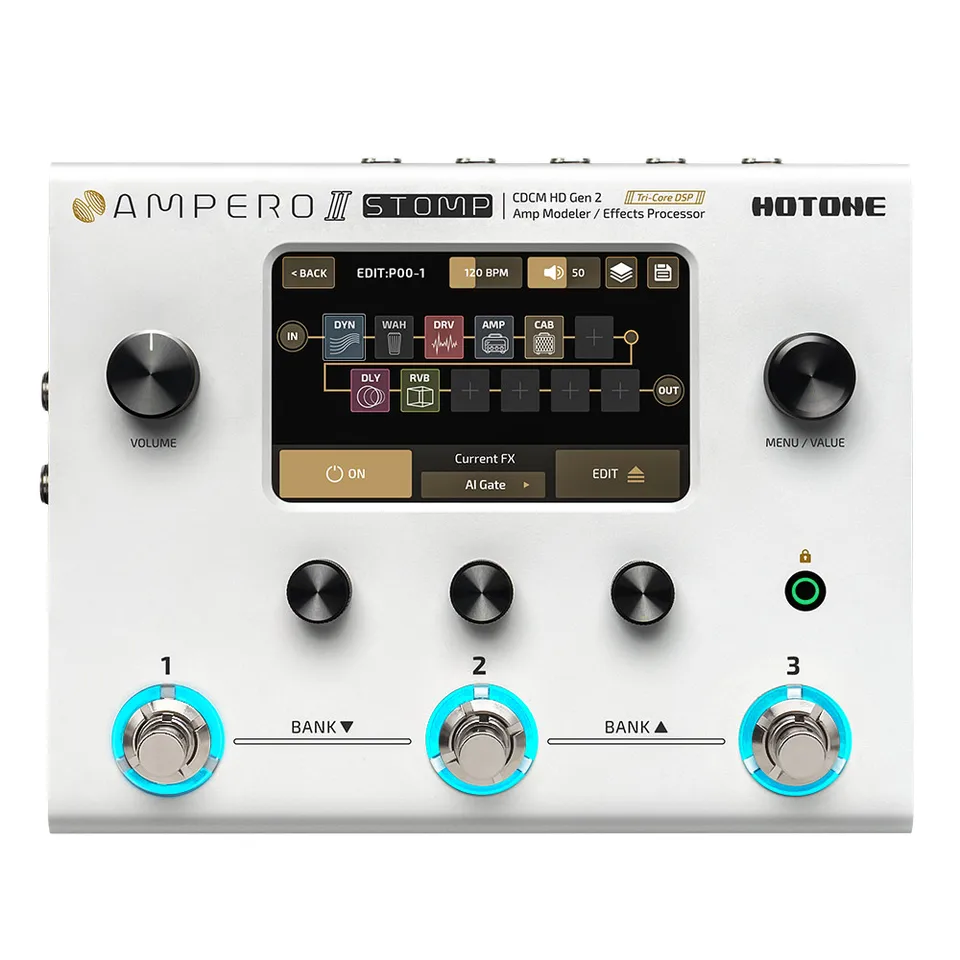 HOTONE Ampero II ストンプ マルチエフェクツペダル MP-300 (EU/US電源