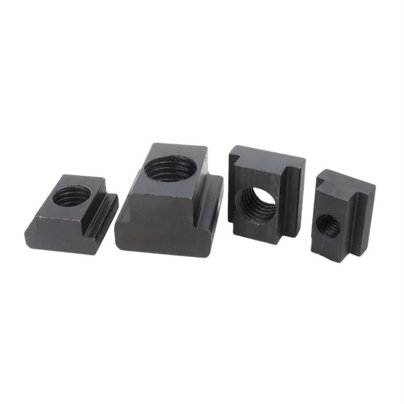 Black 45# Steel 8.8/10.9 Grade Carbon Steel T-Nut M6 ~M48 T-block T-groove Pressing Plate Nut