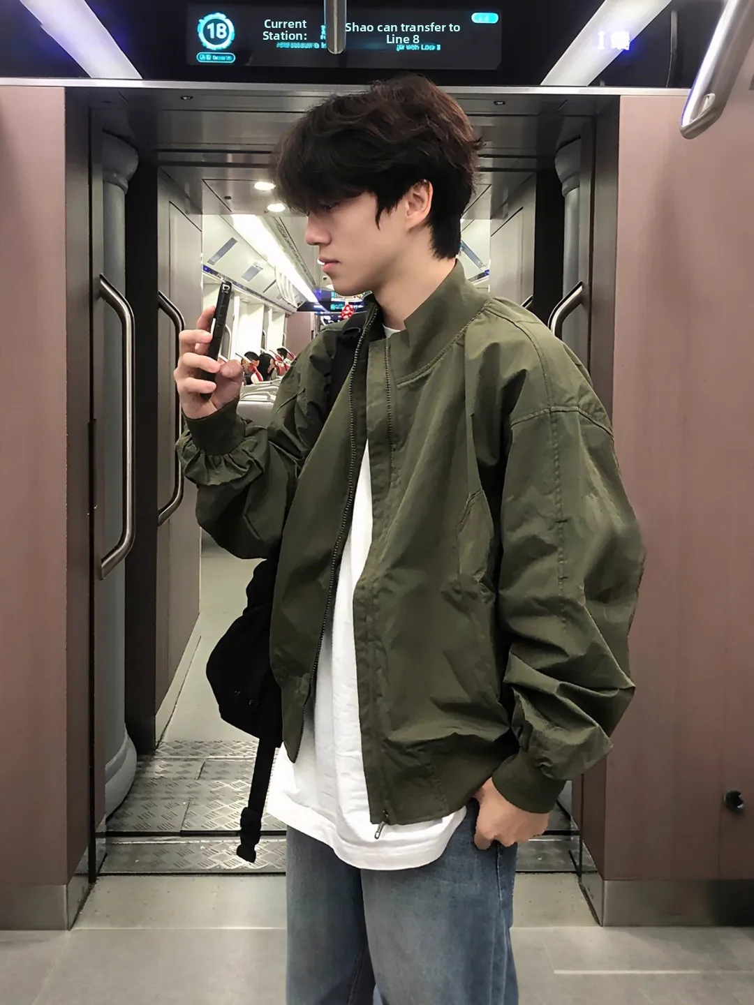 

Мужская осенняя куртка в американском стиле, свободного кроя, с воротником-стойкой, дышащая, повседневная, в стиле бейсбольной формы