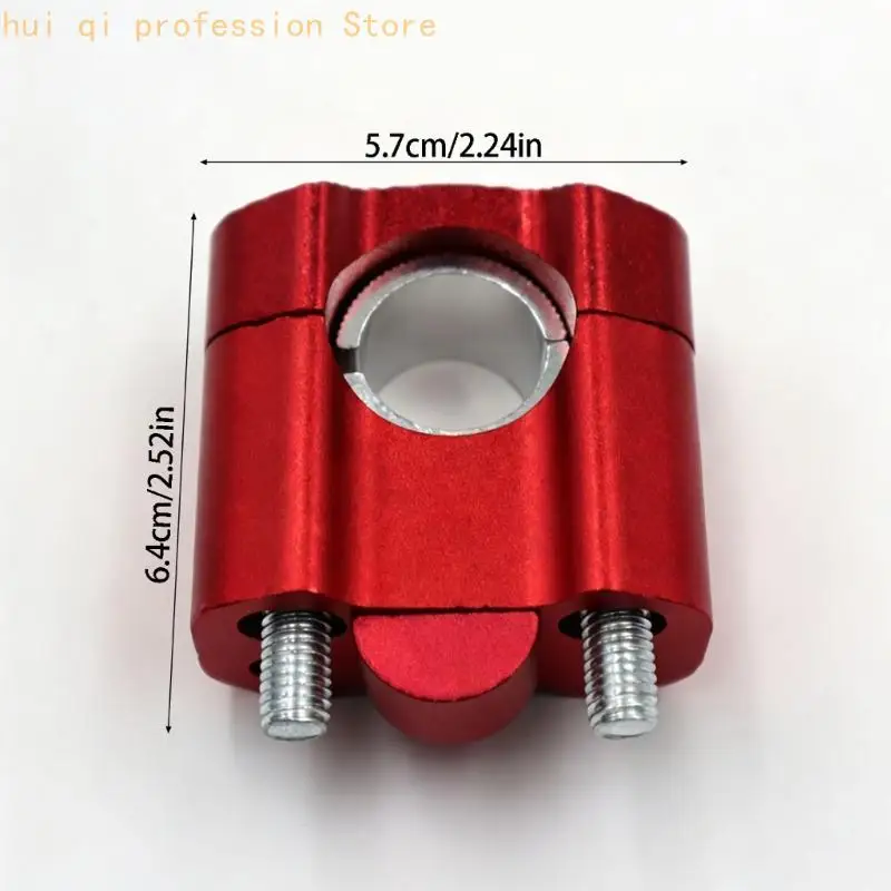 Motorrad-Lenker-Montageklemmenpaar, gezahnter Hebeblock aus bearbeitetem Aluminium mit zwei Schrauben für 7/8 Zoll bis 1-1/8 – Detail 6