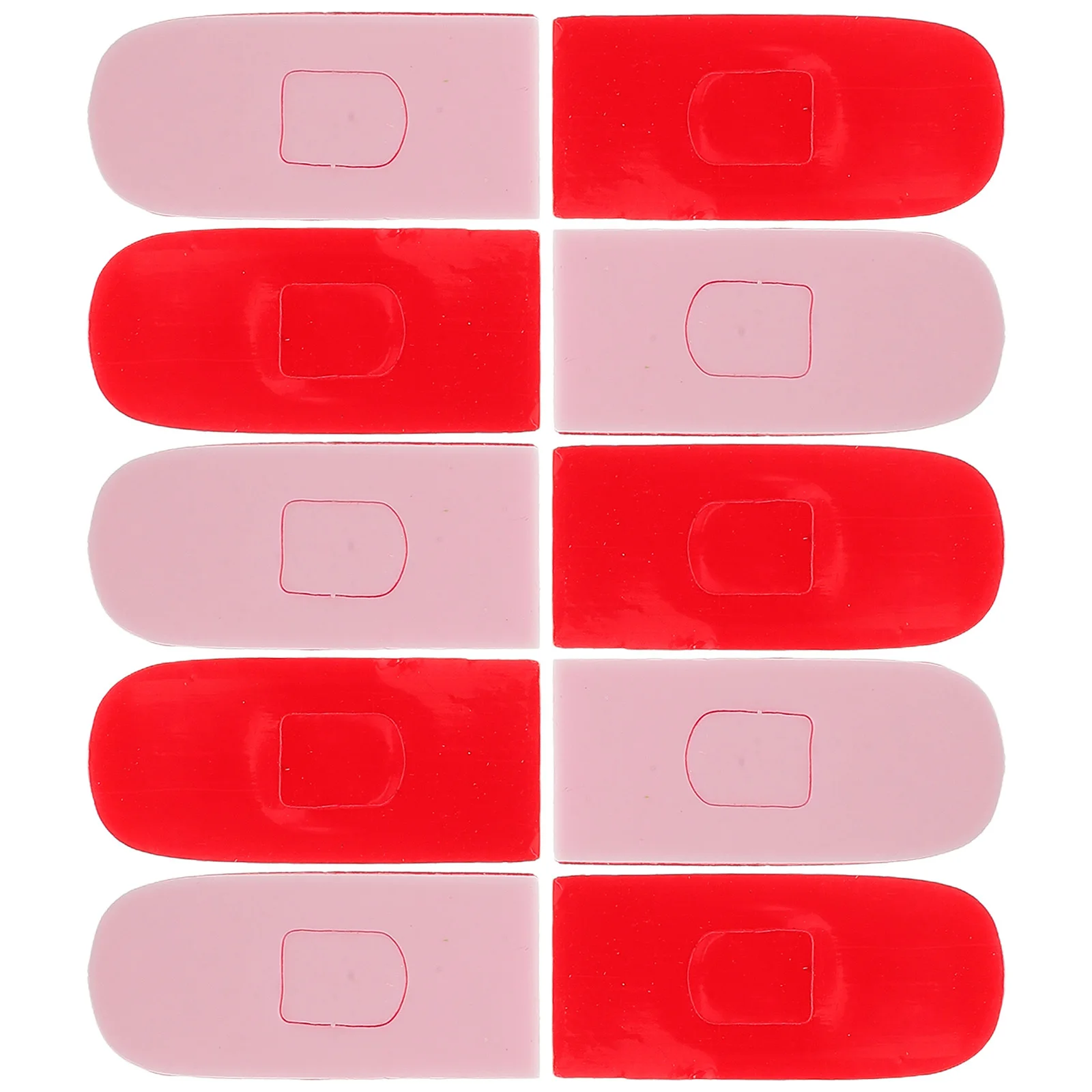 

20Pcs Presser Foot Pad for Overlock Machine Self Adhesive Plastic Replacement Bottom Cover Overlocking Machine Accessories Wear